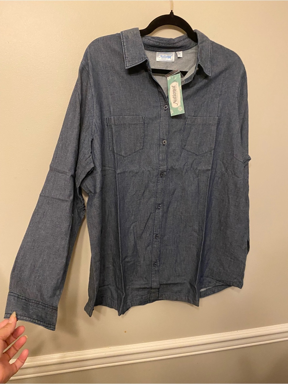 Aventura Women’s Chambray Button-Down Shirt - Blue